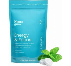 Neurogum Energy Caffeine Gum (90 Pieces) - Sugar Free
