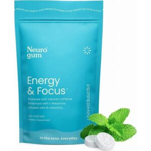 Neurogum Energy Caffeine Gum (90 Pieces) - Sugar Free